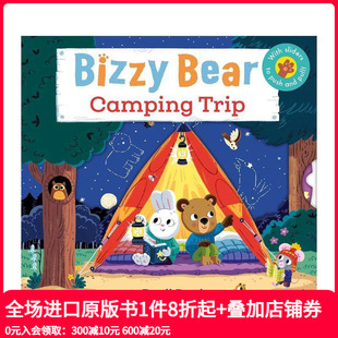 原版 善本图书 塞恩斯伯里儿童图书奖Benji Bear Camping Bizzy 露营 Davies 英文儿童绘本 Trip 预售