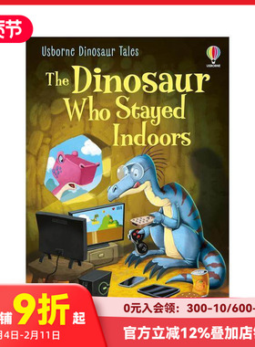 【预售】待在室内的恐龙The Dinosaur Who Stayed Indoors 3-6岁儿童英语启蒙趣味社交启蒙故事分级阅读书 英文原版 善本图书