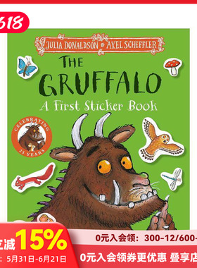 【现货】咕噜牛：第一本贴纸书 The Gruffalo: A First Sticker Book 原版英文儿童趣味 善本图书