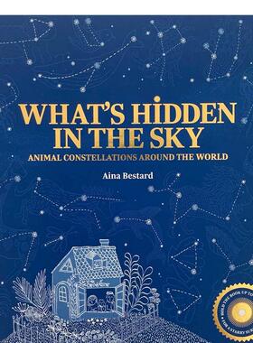 【现货】【西班牙插画师Aina Bestard】夜空中隐藏着什么（互动式可透光设计） What’s Hidden in the Sky 英文儿童绘本 善本图书