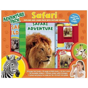Adventure Pack: Safari，狩猎大冒险 儿童益智早教游戏互动书适合3-6岁