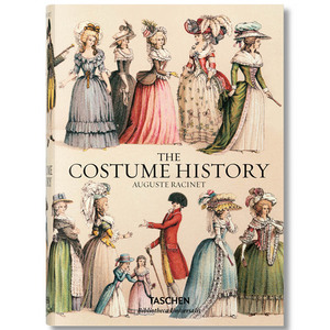【现货】[TASCHEN出版]英文原版 礼服服装历史集The Costume History 奥古斯特 拉西 古典宫廷服装设计史出版