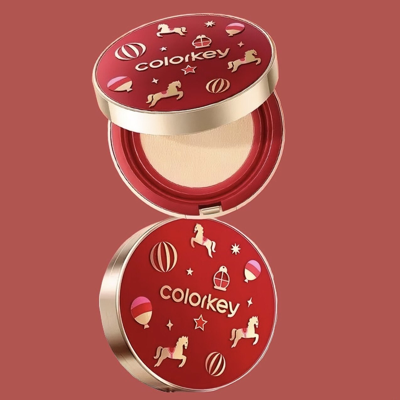 Colorkey马年限定山茶花气垫粉饼