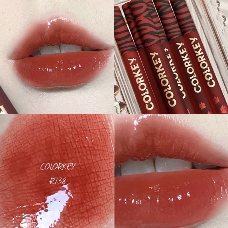 新品colorkey珂拉琪608唇釉738小黑镜702黑缎唇釉620血色丝绒740