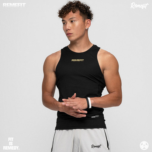 REMEFIT粉魔氮泵打底窄肩背心