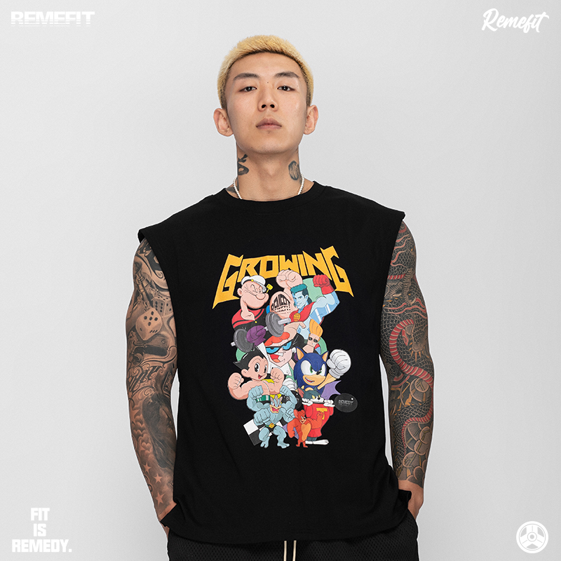 REMEFIT宽松运动健身背心
