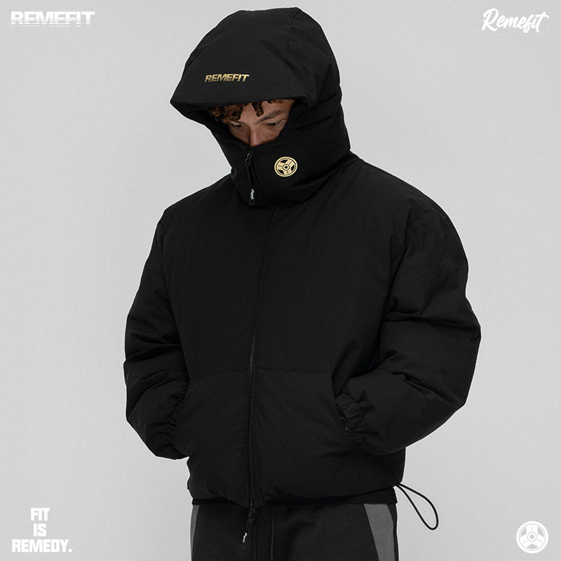 REMEFIT 金标系列 3M新云纤绒 秋冬防水廓形短宽秋冬保暖羽绒棉服
