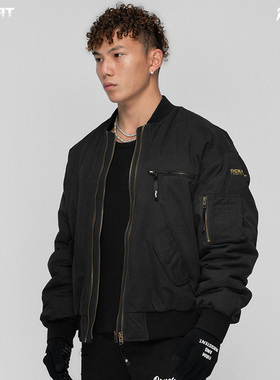 REMEFIT 3M新雪丽棉 重工MA1秋冬运动廓形保暖飞行员夹克Bomber潮