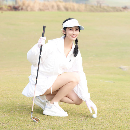TASHIGOLF连帽防晒高尔夫套装女