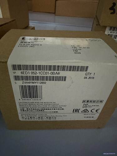 6ED1 052-1CC01-0BA6西门子LOGO模块议价商品