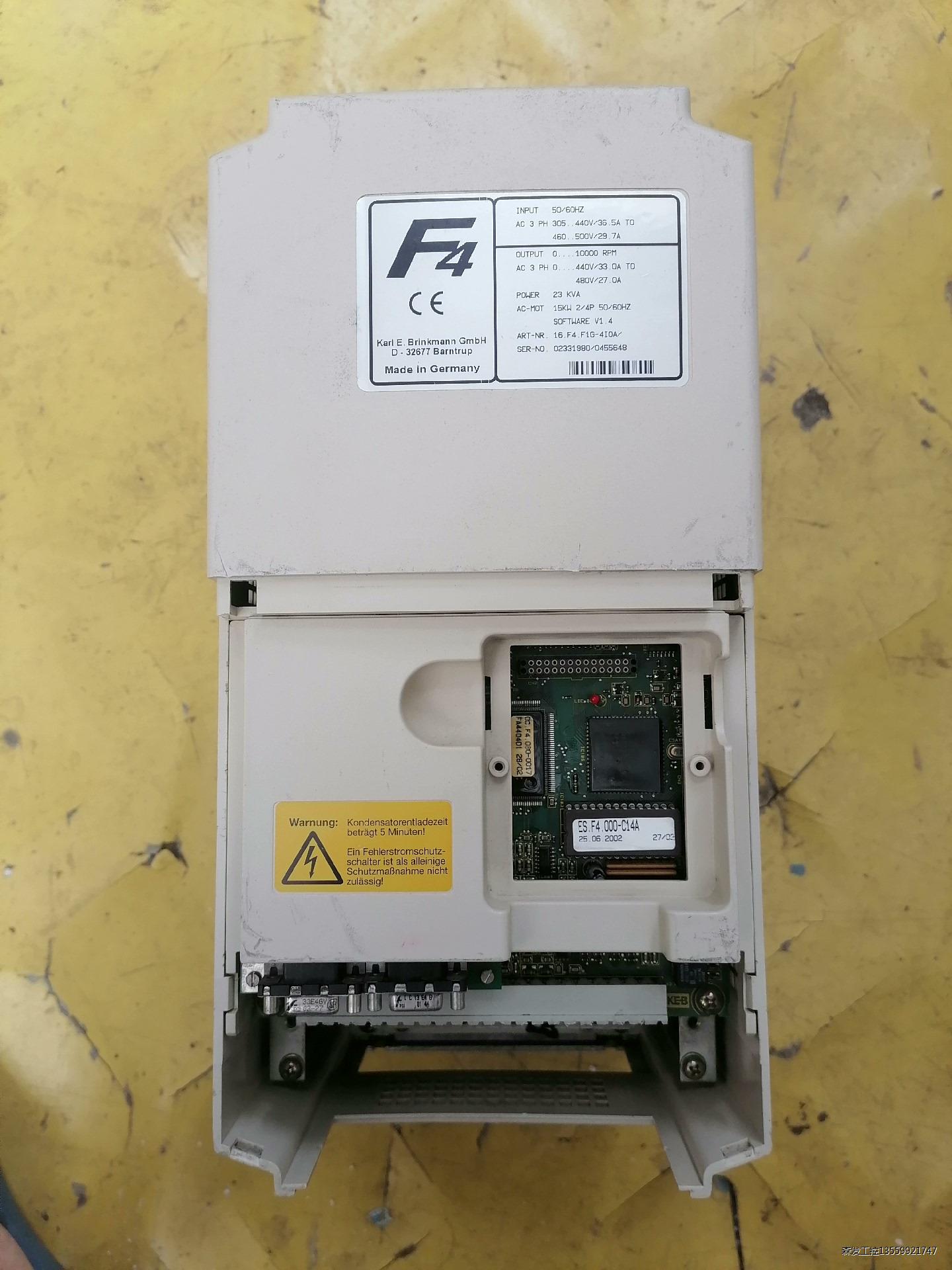 科比变频器一台 16.F4.F1G-4I0A(15KW)