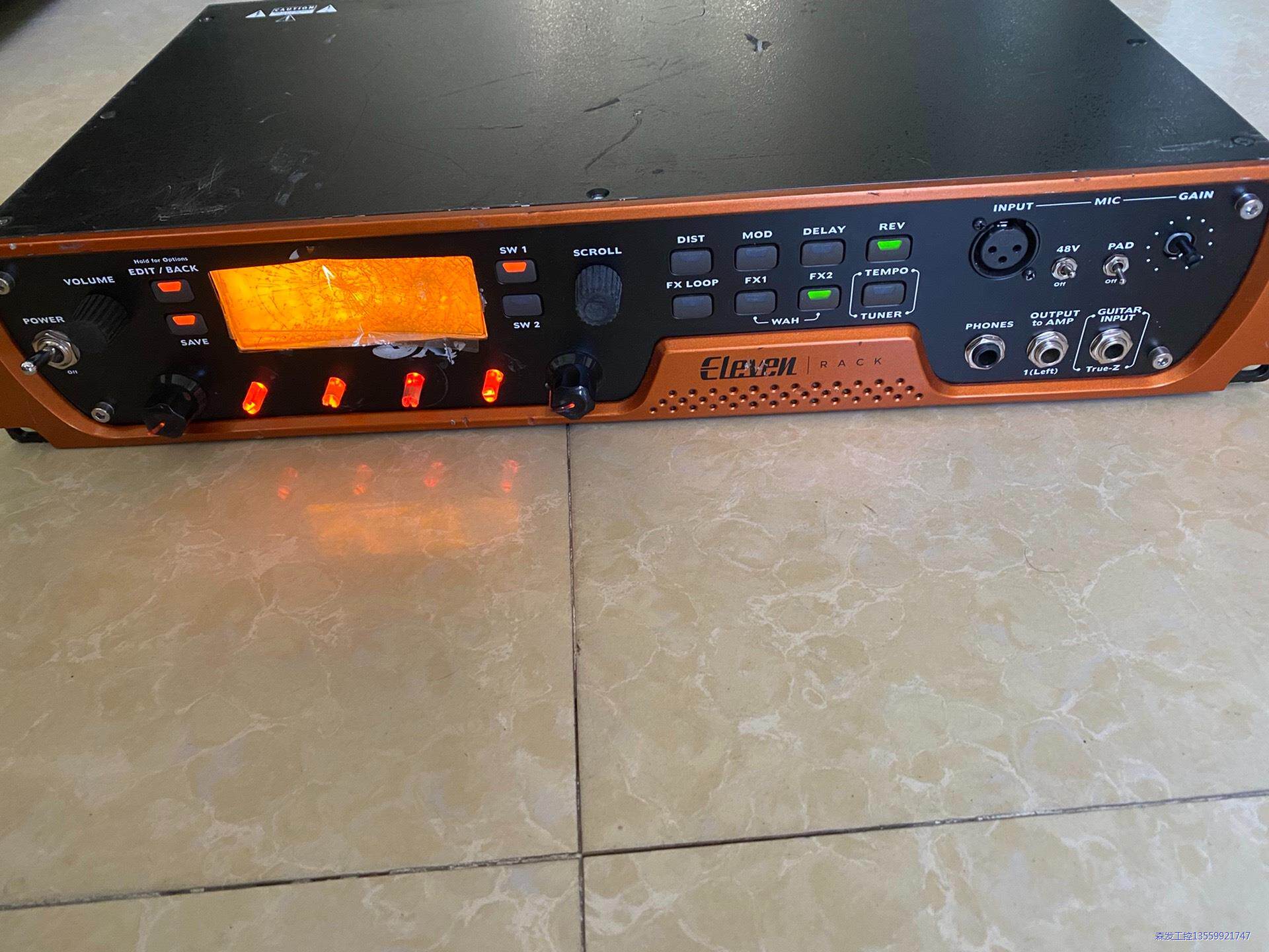 AVID ELEVEN RACK音频声卡效果器，屏幕撞烂，运议价商品