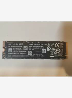 英特尔m.2-NVMe固态硬盘256G，PCIe3.0*4