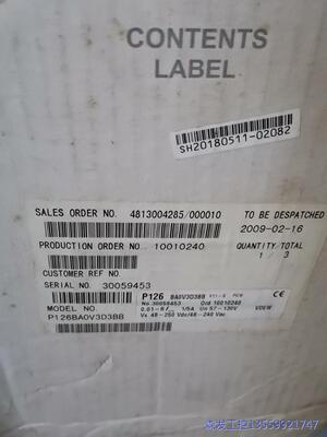 议价商品P126BA0V3D3BB   全新原装，质保一年！可拍细节