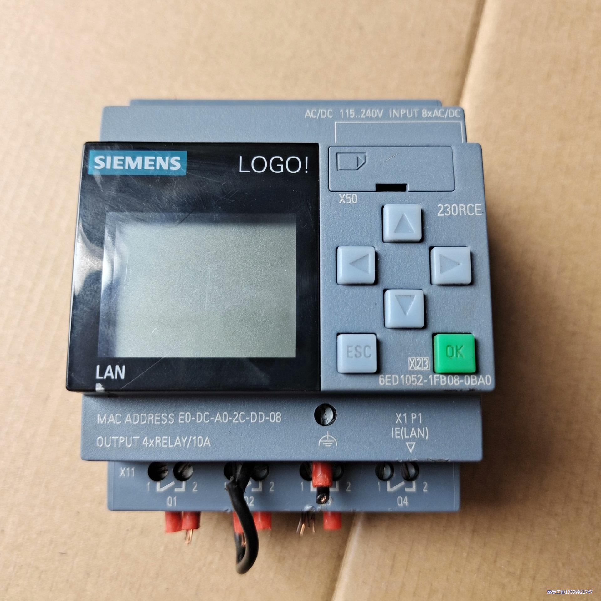 西门子LOGO  6ED1052-1FB08-0BA0议价商品