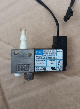 MAC电磁阀 34B-AAA-GDNA-1BA 12V，成色议价商品