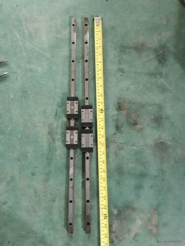 ABBA滑块BRS15B配650mm长导轨轨，具体尺寸见下图