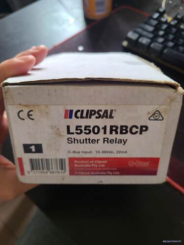 L5501RBCP，施耐德奇胜cbus单路窗帘控制模块，全新议价商品