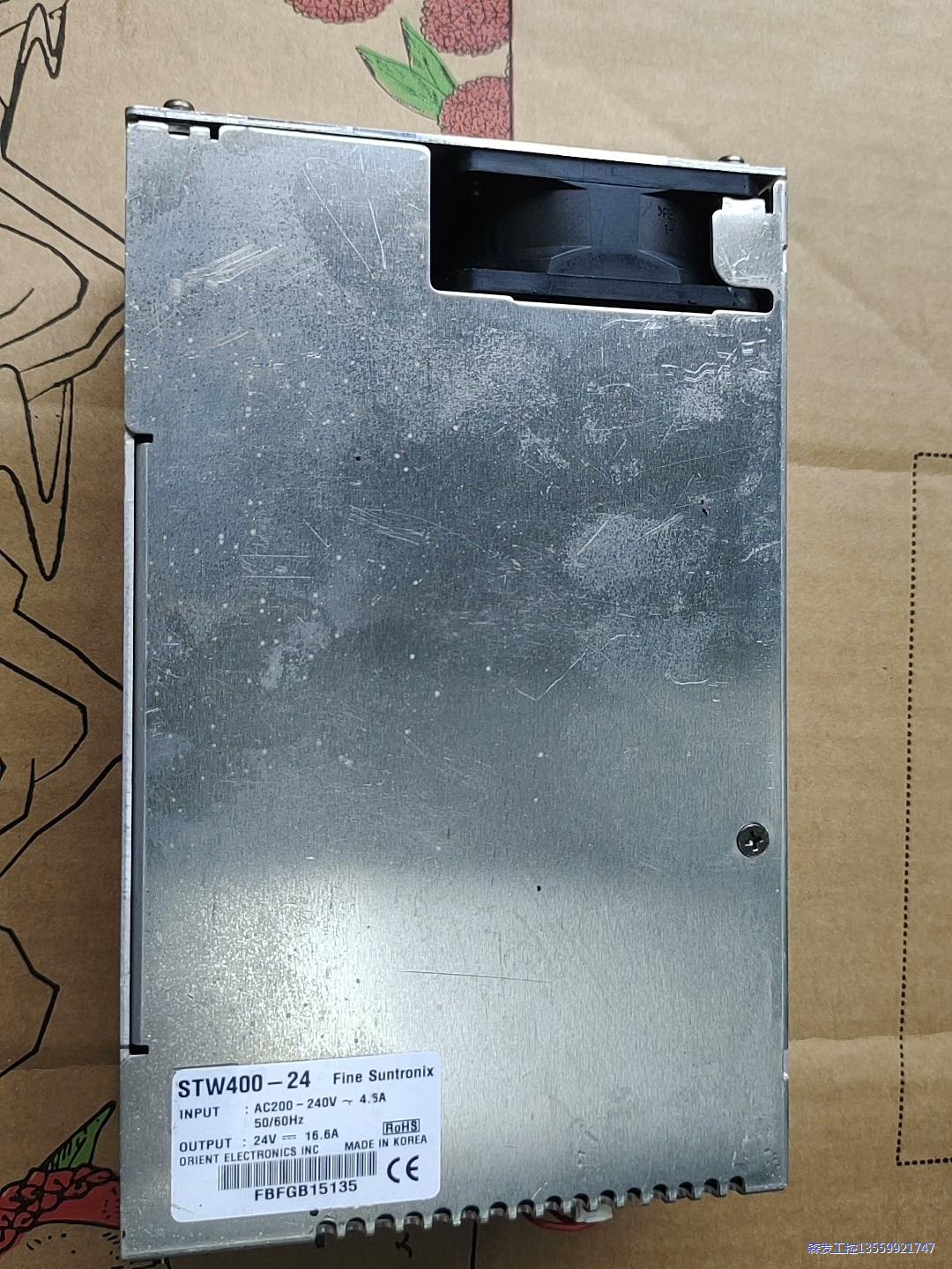 三星贴片机电源STW400-24，24V/16.6A，二手拆议价商品