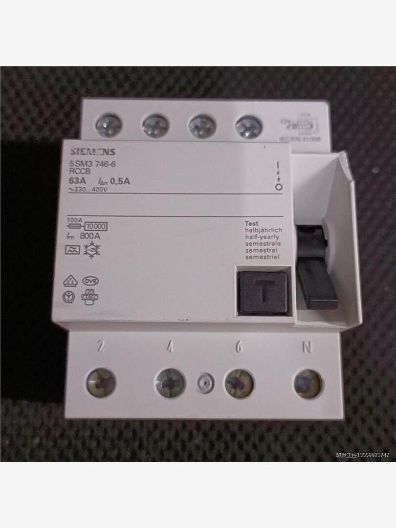 原装进口SIEMENS西门子5SM3746-6 RCCB 4