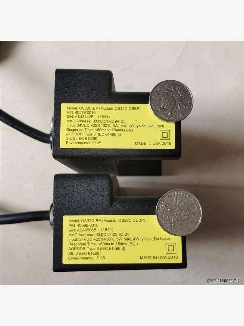 欧姆龙激光扫描器OS32C-BP.成色漂亮,实物拍摄的 9新