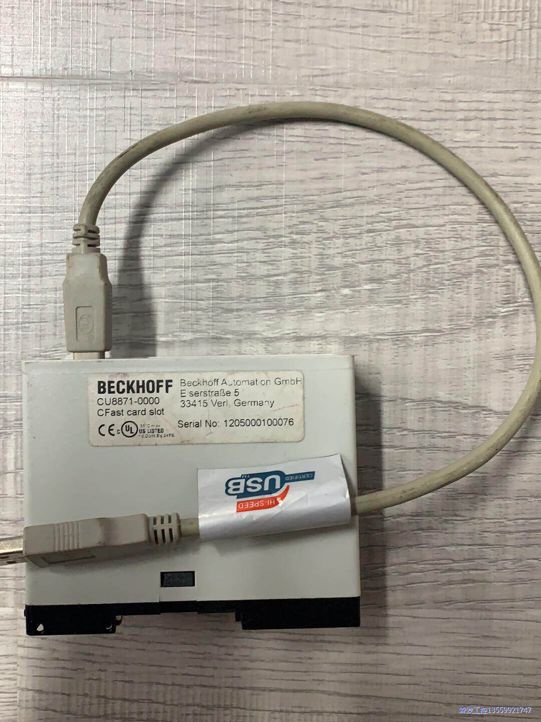 beckhoff CU8871-0000 扩展CF卡 9成新议价商品