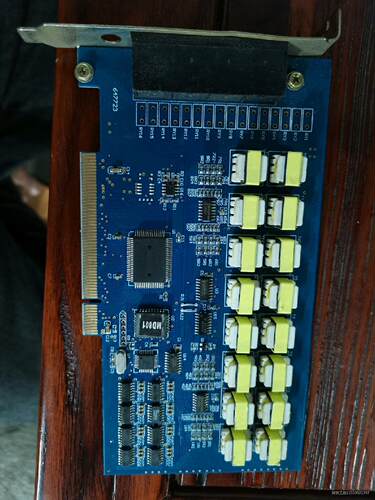 MD801语音卡 CH365P芯片 PCI16路 ，功能完好，议价商品