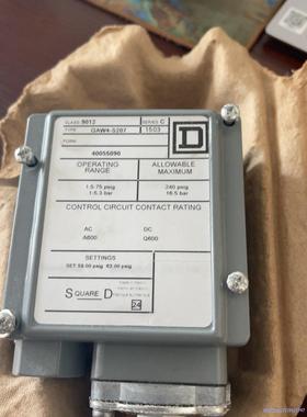 SQUARE_D压力开关9012 GAW4-S207 全新原议价商品
