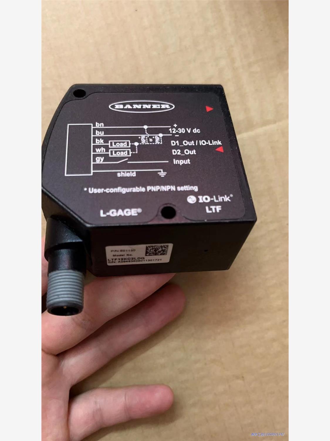 全新原装正品，项目剩余美国邦纳激光传感器，LTF12KC2L议价商品