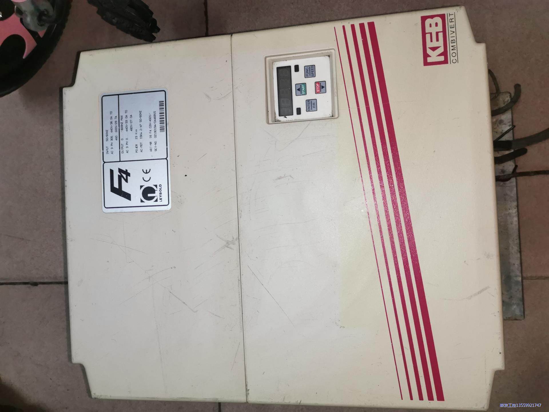 科比F4变频器一个出售,功能正常,15千瓦,图片为实物议价商品