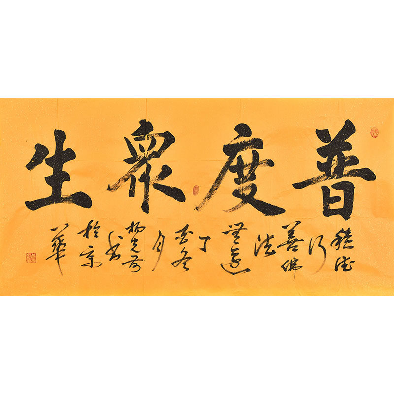 中国书法家协会名家 杨光前 纯手写毛笔字书法作品《普度众生》