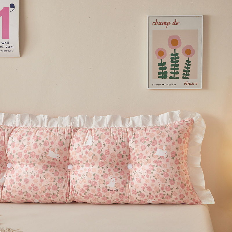 ins床头靠垫可爱床上靠背公主风卧室防撞少女心腰靠枕榻榻米软包,居家布艺,床头靠垫,淘宝优惠券,粉丝福利购,淘宝优惠卷