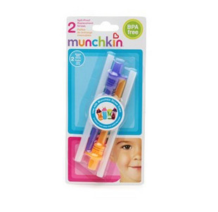 美国Munchkin麦肯奇 水杯吸管备用替换装/水杯吸管刷
