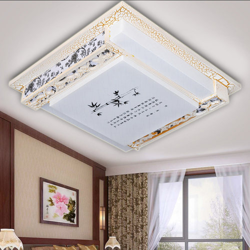 正方形现代中式吸顶灯