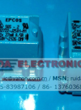 西门子EPCOS功率电感 B82722J2501N1 2X27mH 0.5A