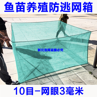 泥鳅黄鳝鱼养殖加盖网箱10目小龙虾防逃网箱存鱼育苗养鱼鱼苗网箱