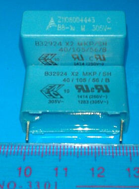原装西门子 EPCOS 簿膜电容 B32924C3105M 1UF 305V 27MM