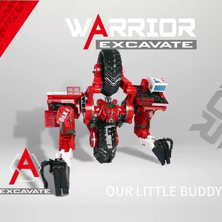 变形玩具mt07超载mt08挖地虎 放大合金版大合体大力神工程车金刚