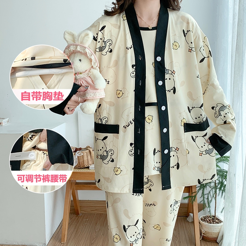 三件套月子服春秋夏季