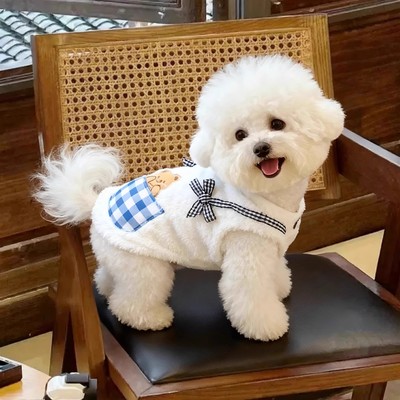 狗狗衣服秋冬2025新款泰迪比熊小型幼犬冬季宠物加绒加厚马甲背心