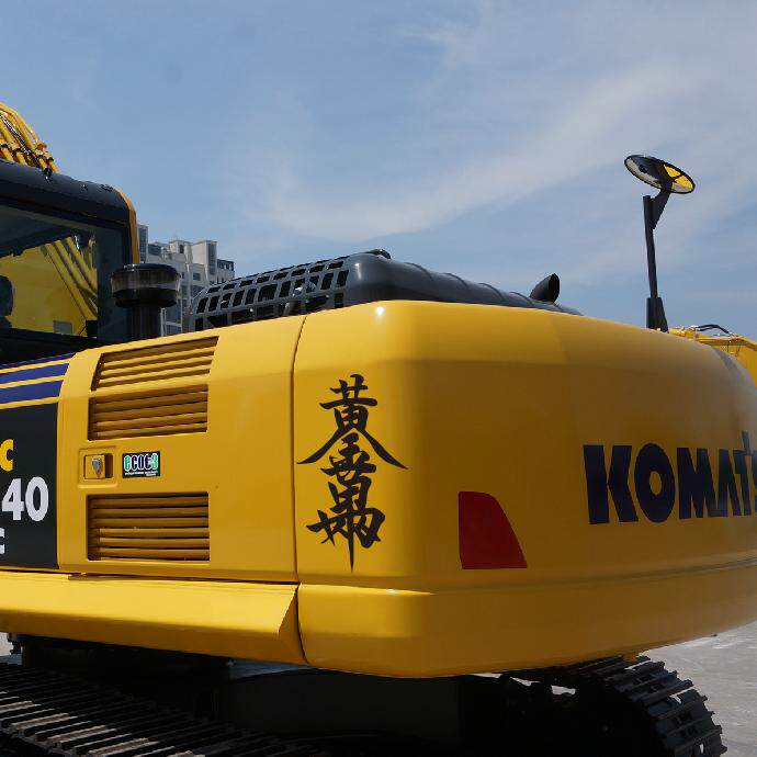 黄金万两挖机大小臂个性贴纸吊车铲车车身装饰贴汽车窗玻璃发财贴