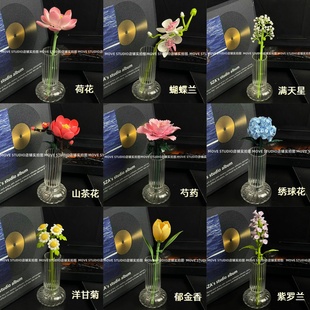 永不凋零积木花束玫瑰抱抱桶情侣七夕情人节礼物成人男生送女朋友