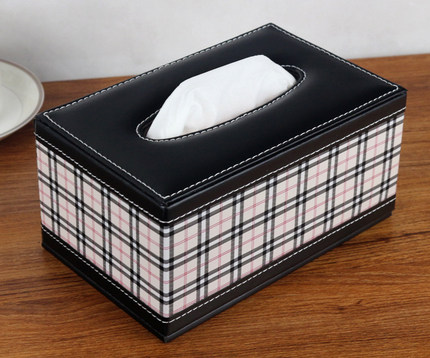 丽然 简约皮纸巾盒 家用车用 客厅抽纸盒 餐巾纸盒 创意可爱欧式