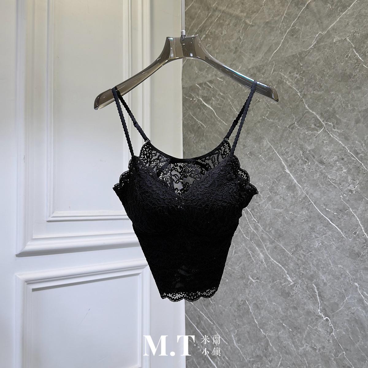 米兰小镇南油高版超美蕾丝打底内衣美背立体罩杯文胸吊带背心B17