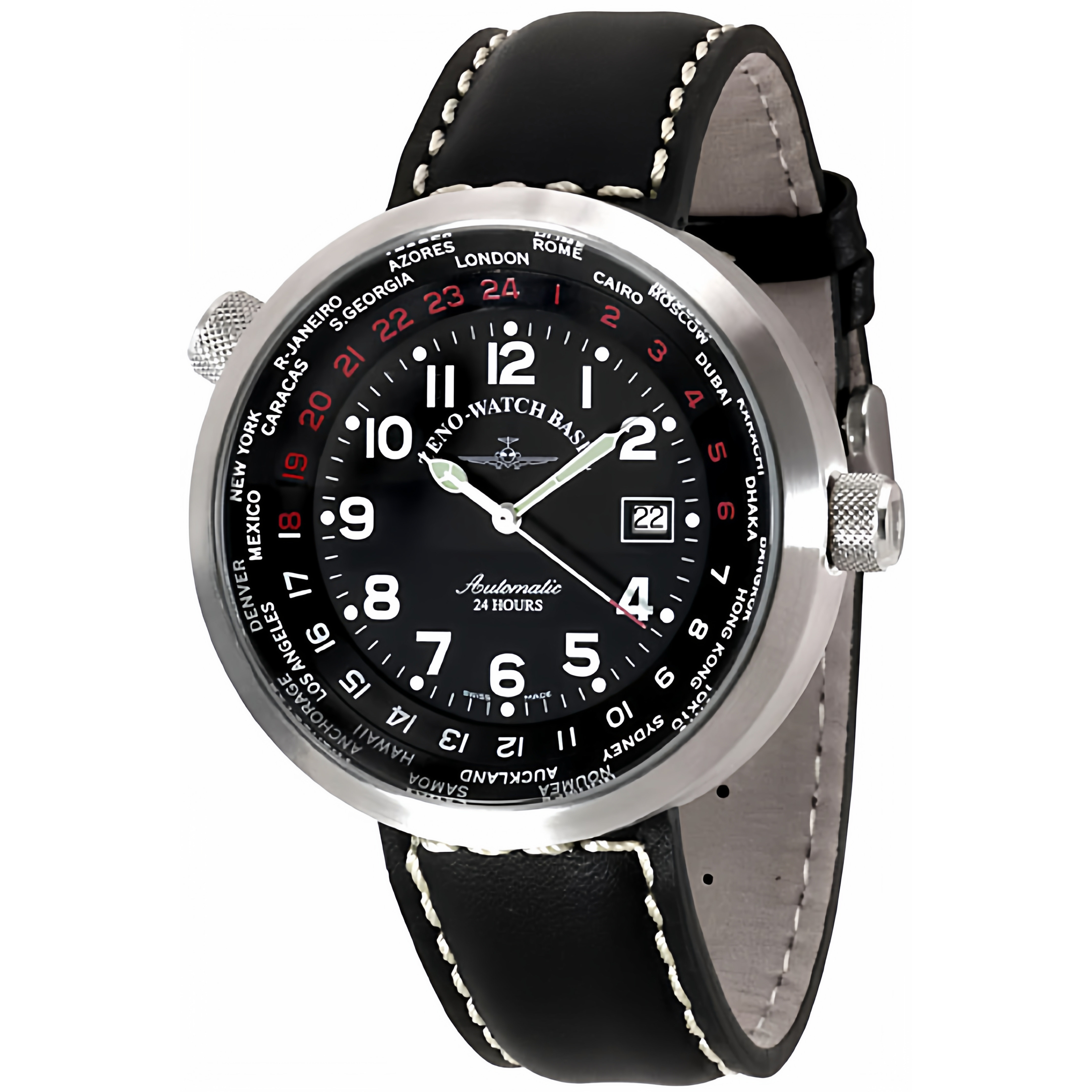 ZENO欧美腕表芝诺飞行自动机械机芯ETA2824手动世界时限量B552-a1,手表,欧美腕表,淘宝优惠券,粉丝福利购,淘宝优惠卷