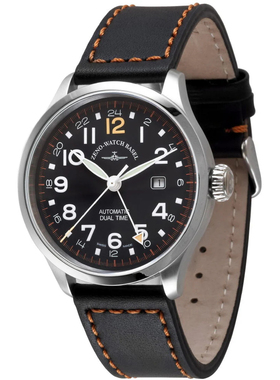 ZENO欧美腕表芝诺飞行自动机械机芯ETA2893GMT限量6302GMT-a15