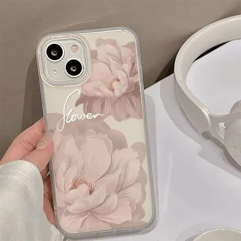 国风高颜值新款苹果14手机壳PROMAX16牡丹花iPhone1513适用于软壳