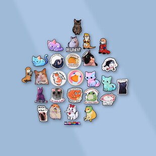 创意动物系列胸针卡通可爱百搭动物胸章金属徽章男女背包配饰饰品