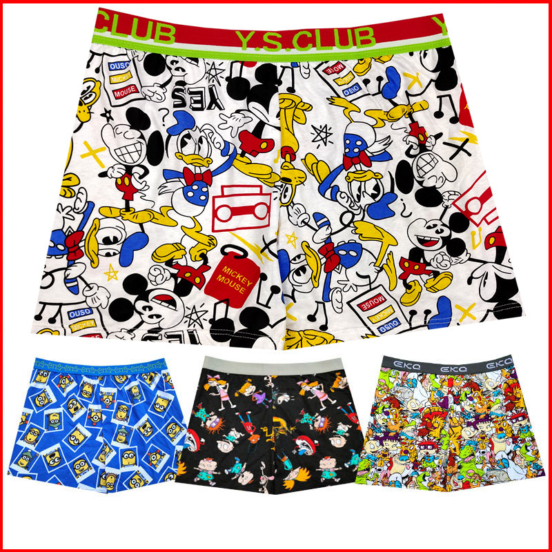 Best Sellers new pattern summer ventilation printing pure cotton Youth Cartoon comic Easy Arrow pants man Underwearin the Lingerie/Men's underwear/Tracksuit , Briefs  category - from Buy2taobao.com to provide professional Taobao agent buy service