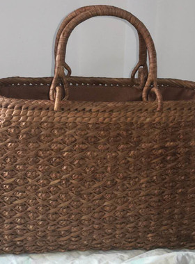 现货女包手工编织野葡萄藤包手提包时尚出口日本新款特价